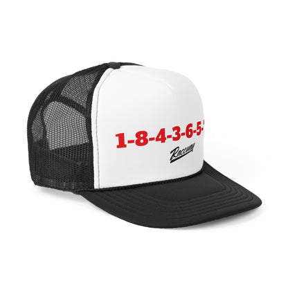 Raceway Hats 5-Panel Foam Trucker Hat - "1-8-4-3-6-5-7-2" SBC Edition
