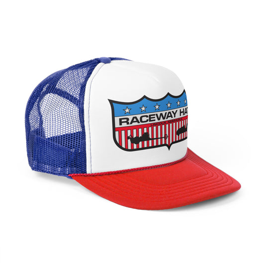 Raceway Hats 5-Panel Foam Trucker Hat - Raceland Logo