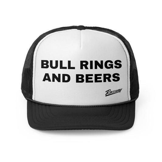 Raceway Hats 5-Panel Foam Trucker Hat - "Bull Rings and Beer"