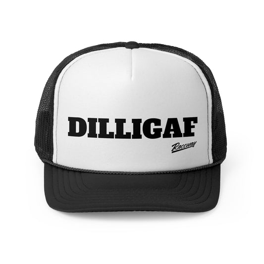 Raceway Hats 5-Panel Trucker Hat - "DILLIGAF"