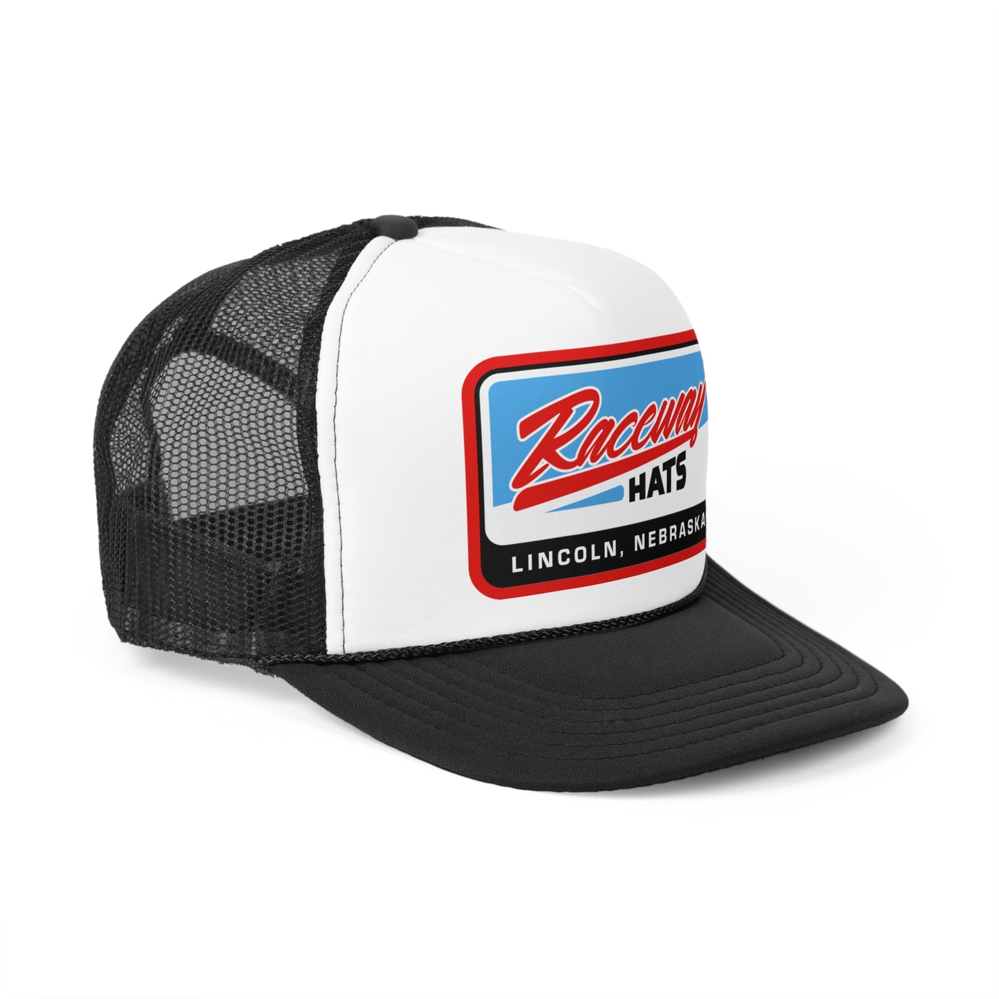 Raceway Hats 5-Panel Foam Trucker Hat - Lincoln, NE Rectangle Logo