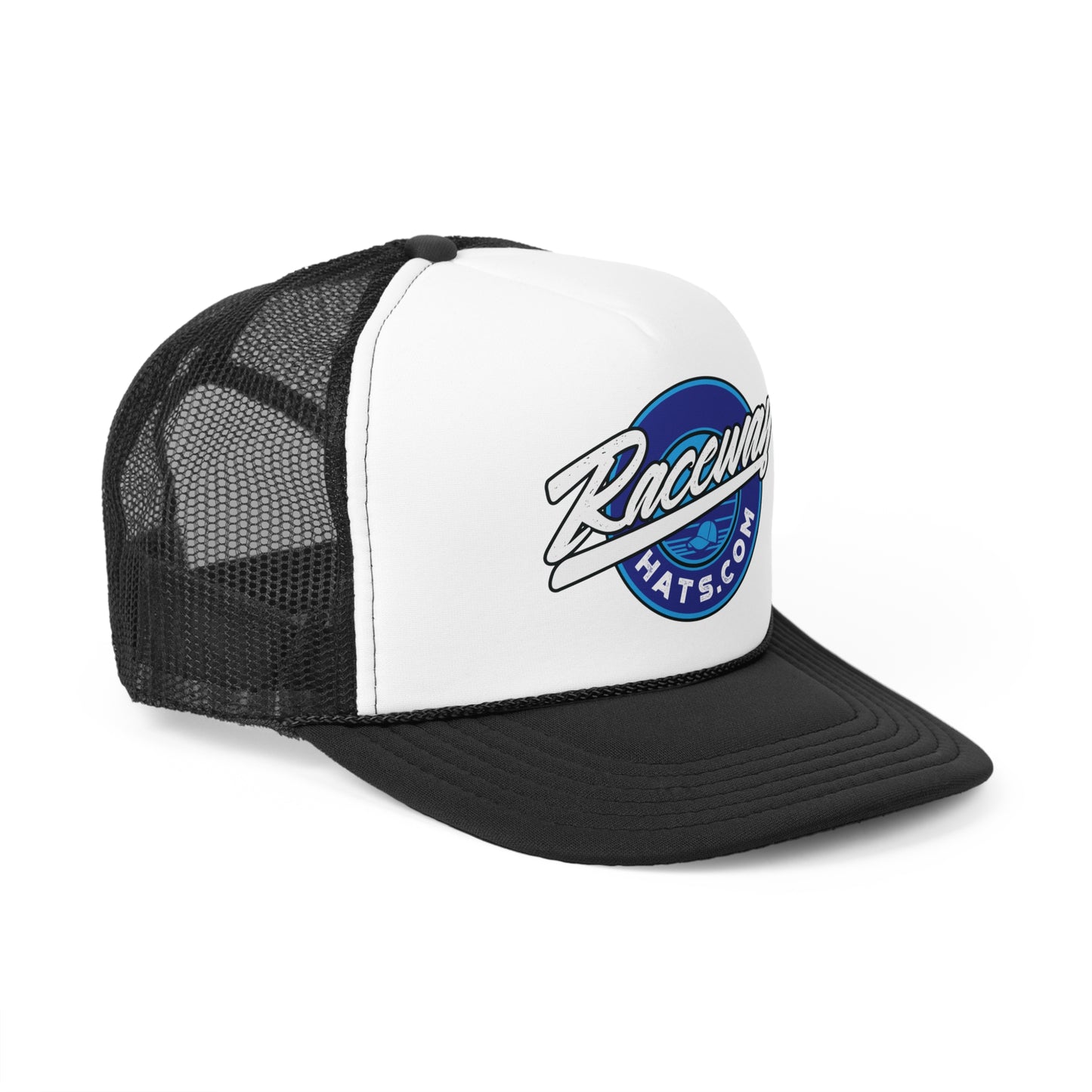 Raceway Hats 5-Panel Foam Trucker Hat - Original Blue Logo