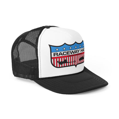 Raceway Hats 5-Panel Foam Trucker Hat - Raceland Logo