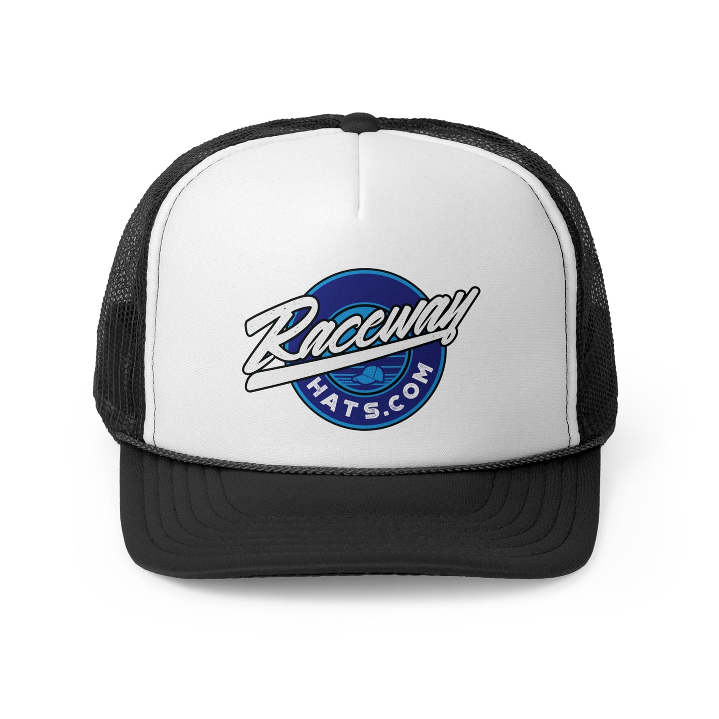 Raceway Hats 5-Panel Foam Trucker Hat - Original Blue Logo