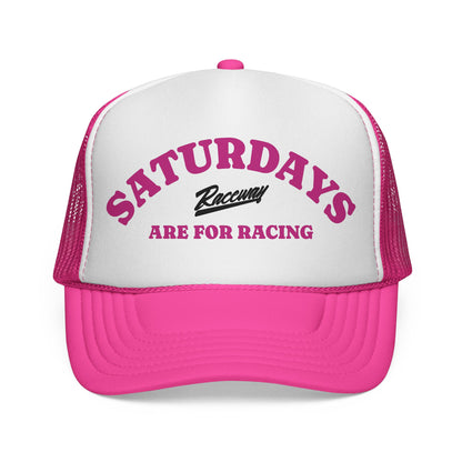Saturdays Are For Racing Trucker Hat