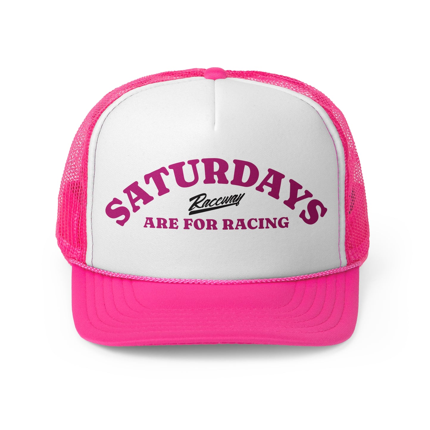 Raceway Hats 5-Panel Foam Trucker Hat - "Saturdays Are For Racing"
