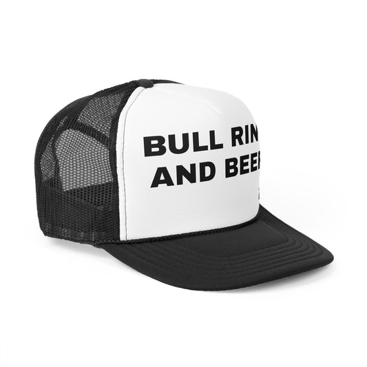 Raceway Hats 5-Panel Foam Trucker Hat - "Bull Rings and Beer"