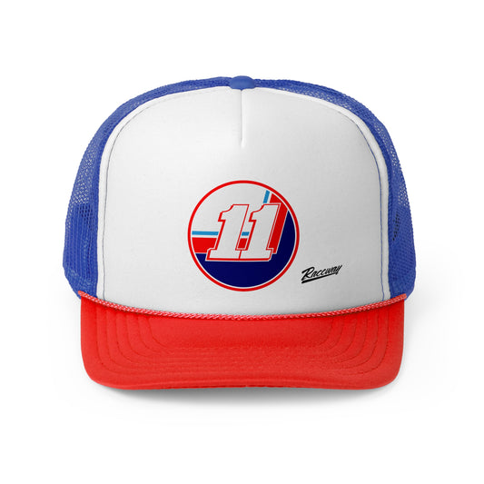 Raceway Hats 5-Panel Foam Trucker Hat - Vintage Number Series One #11