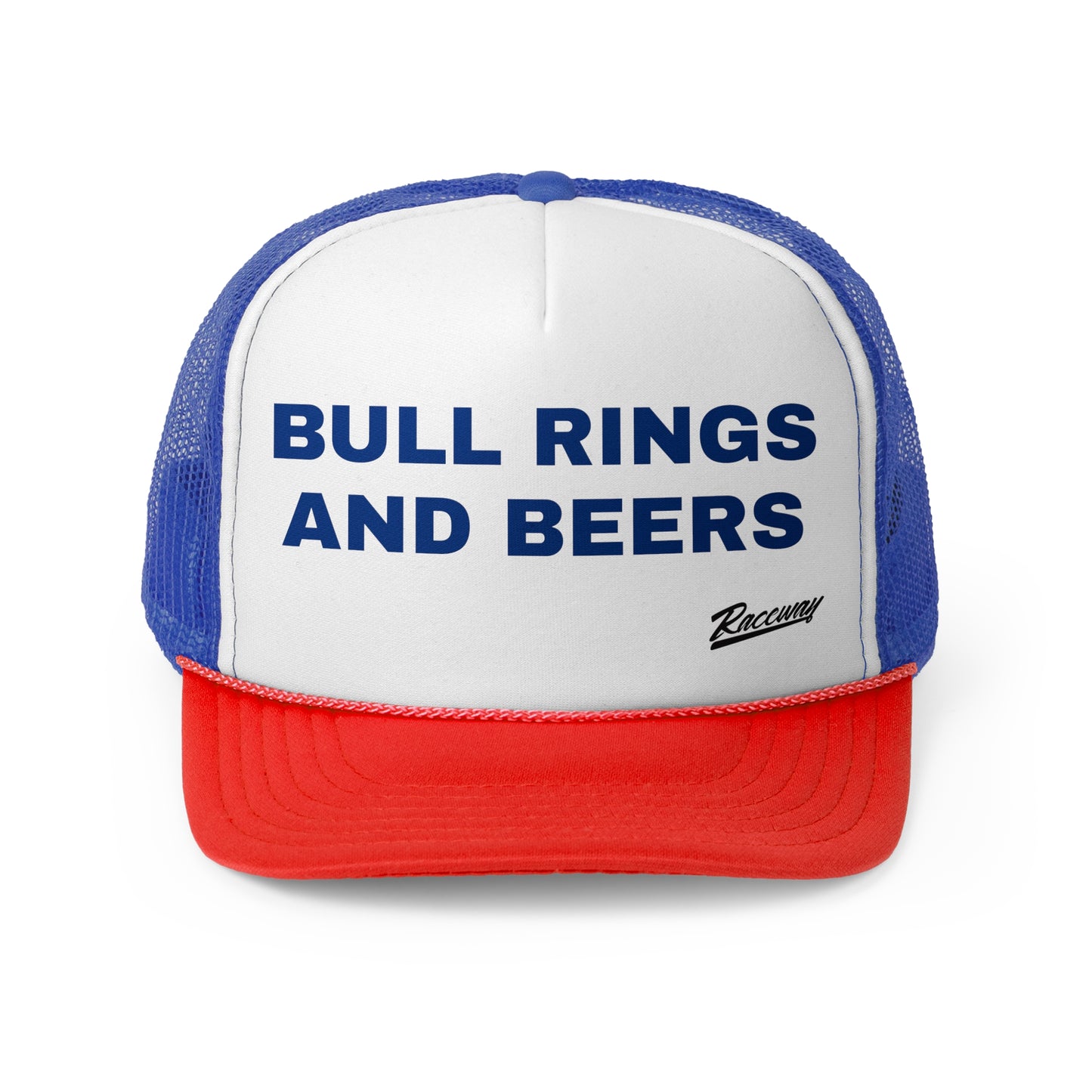 Raceway Hats 5-Panel Foam Trucker Hat - "Bull Rings and Beer"