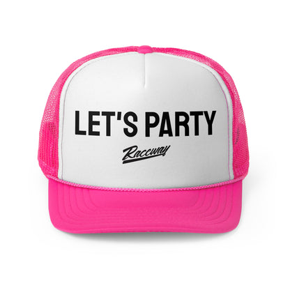 Raceway Hats 5-Panel Foam Trucker Hat - "Let's Party"