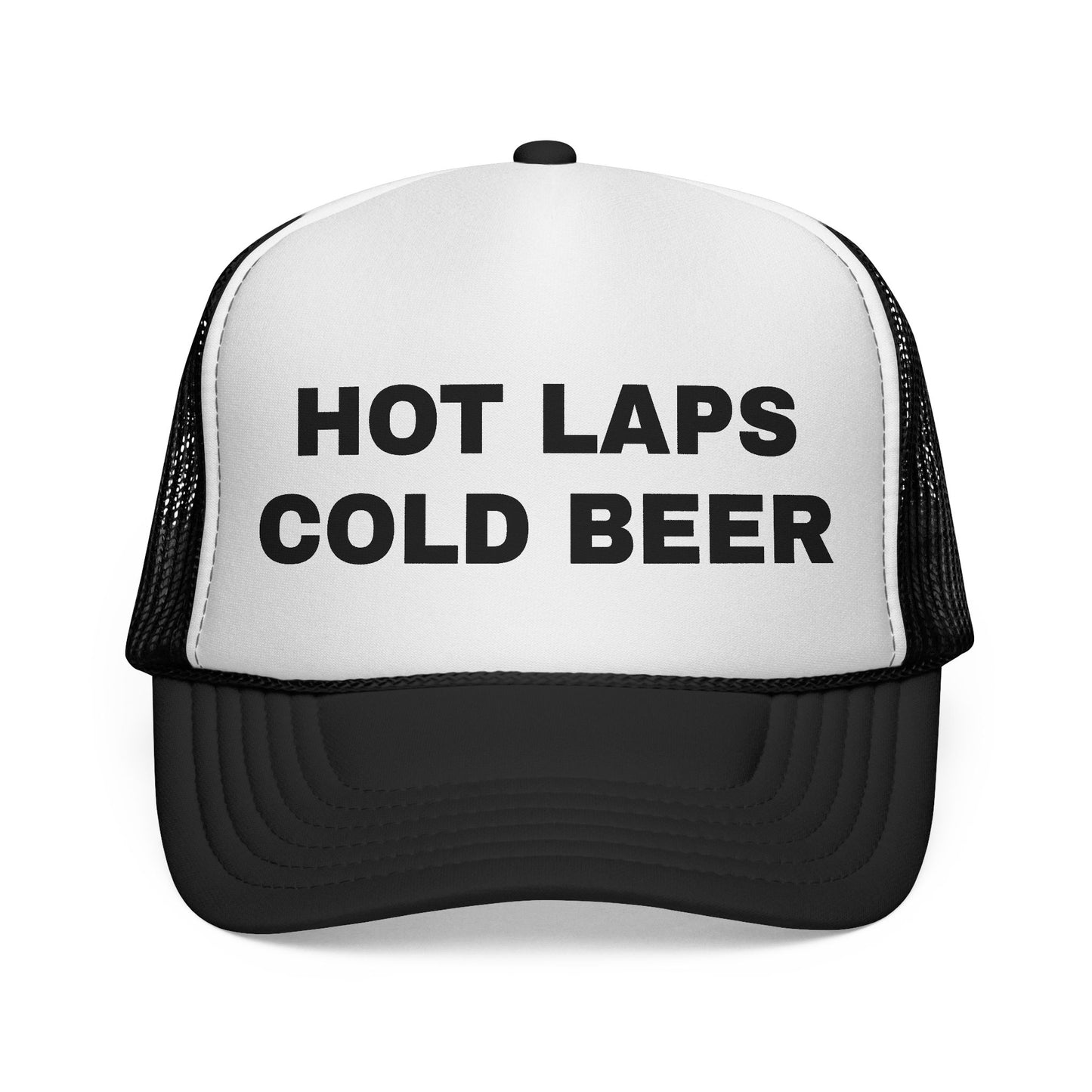 Hot Laps Cold Beer Trucker Hat