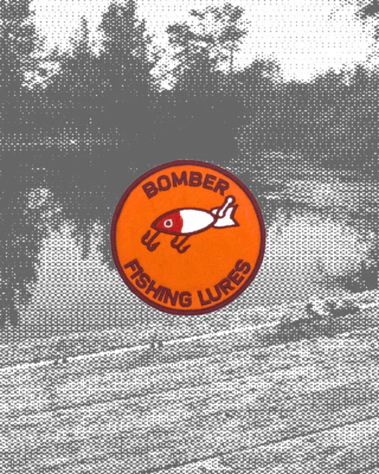 Vintage-Style Bomber Fishing Lures Patch