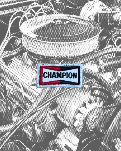 Vintage Champion Spark Plugs Patch