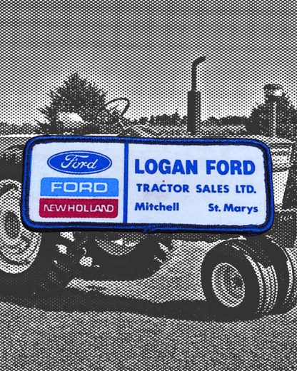 Vintage Logan Ford Tractor Sales Patch