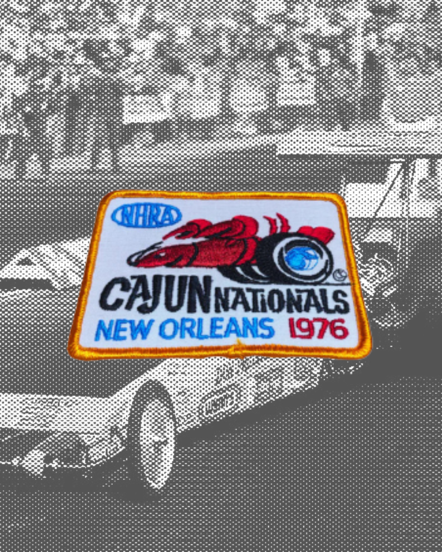 Vintage NHRA 1976 New Orleans Cajun Nationals Patch