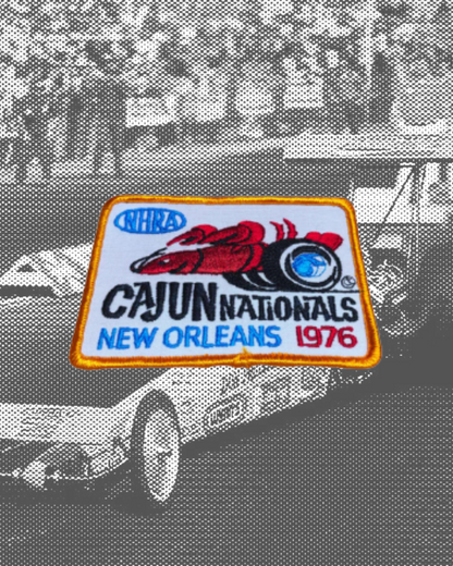 Vintage NHRA 1976 New Orleans Cajun Nationals Patch