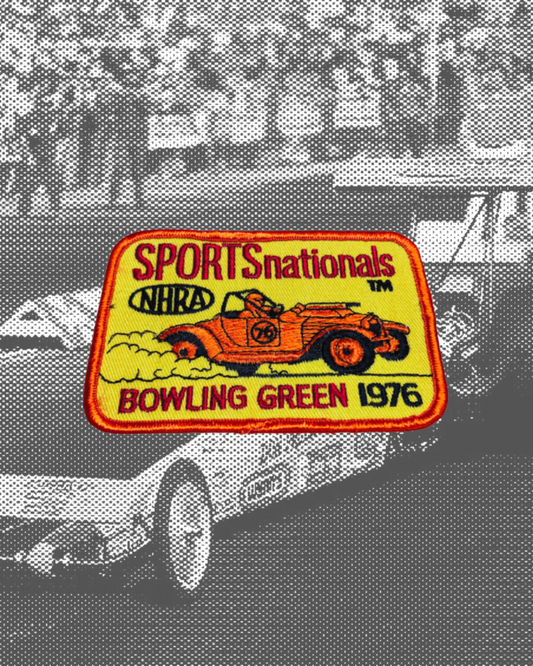 Vintage 1976 NHRA Bowling Green SPORTSnationals Patch