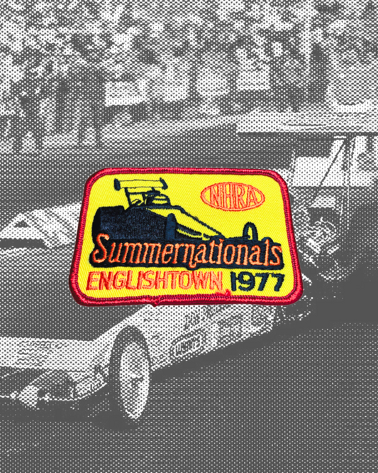 Vintage 1977 NHRA Englishtown SummerNationals Patch