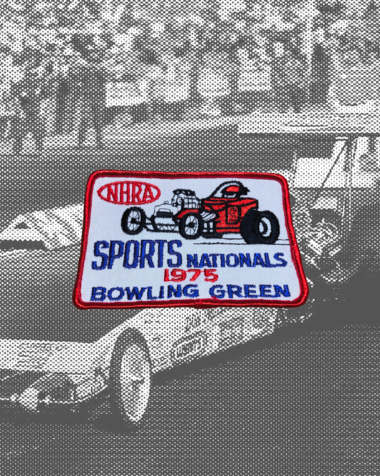 Vintage 1975 NHRA Bowling Green SPORTSnationals Patch