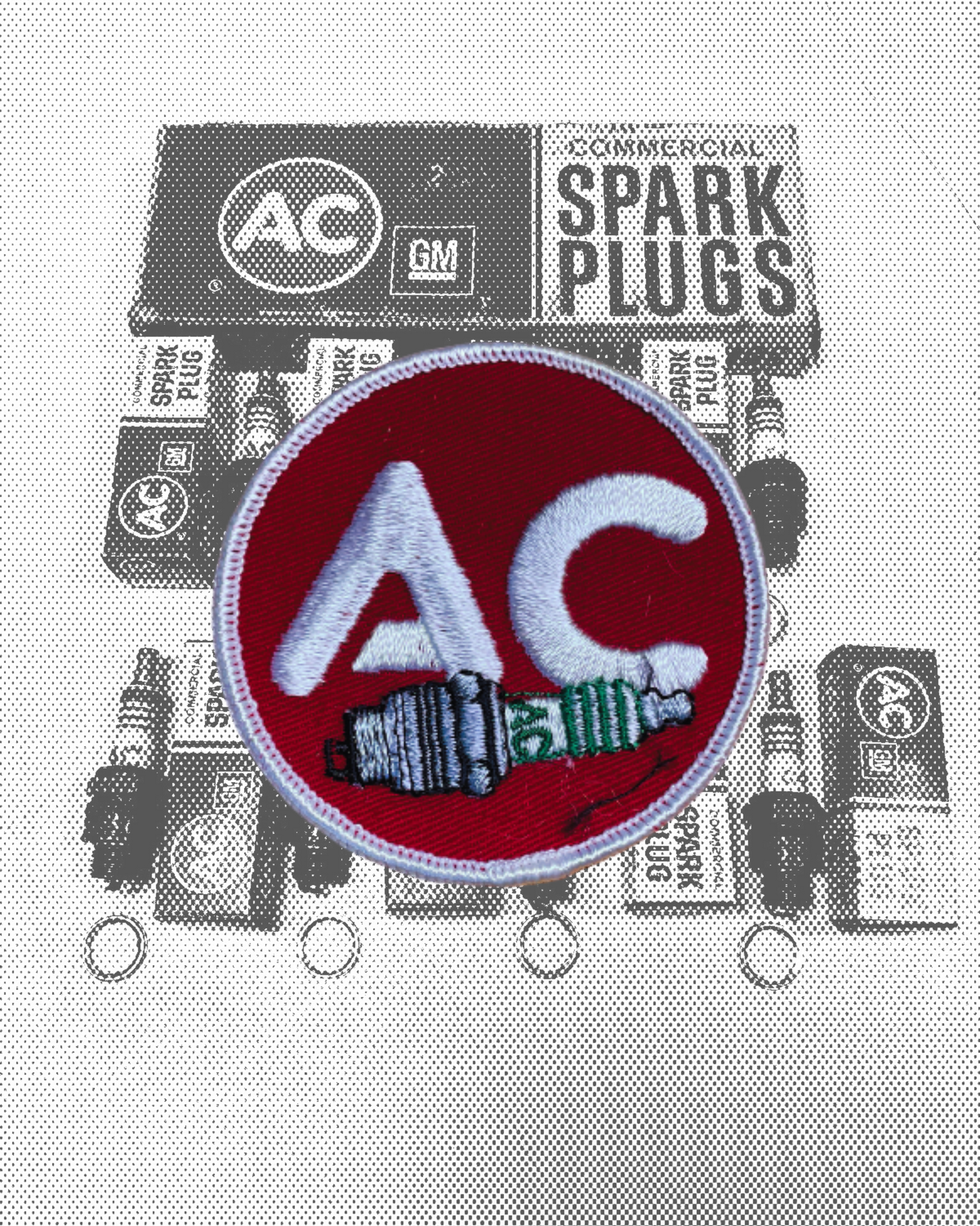 Vintage AC Spark Plugs Patch