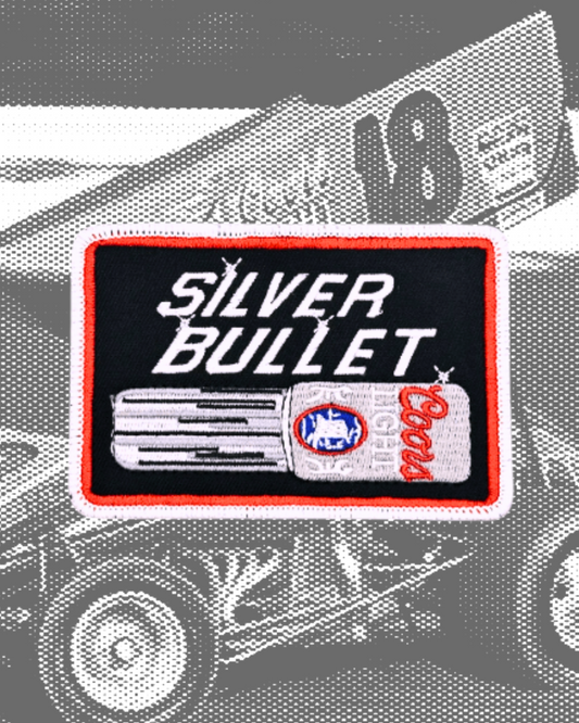 Vintage-Style Coors Beer Silver Bullet Patch