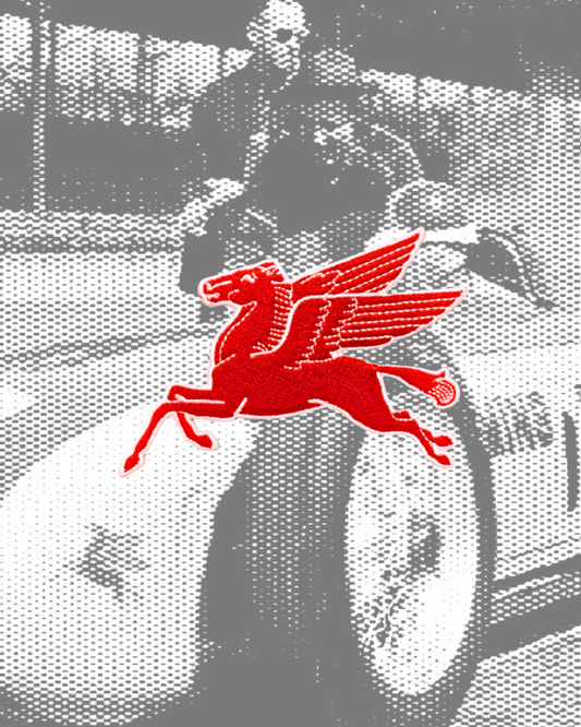 Vintage-Style Mobil Oil Pegasus Patch