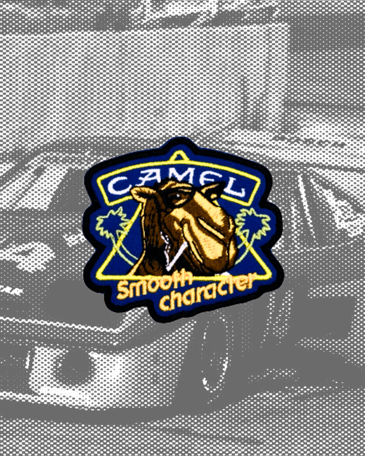 Vintage-Style Camel Smooth Character Patch