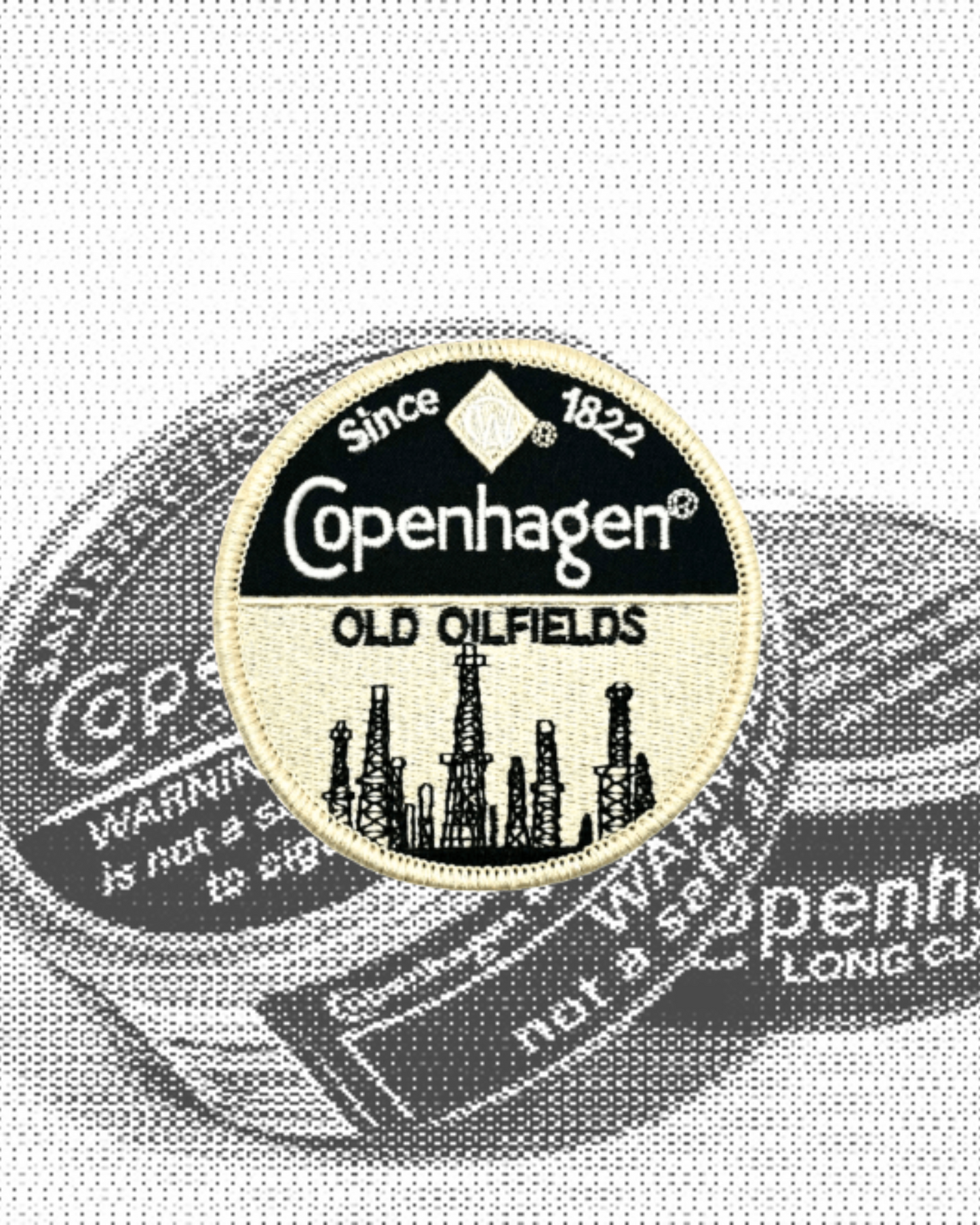 Vintage-Style Copenhagen Tobacco Old Oilfields Patch