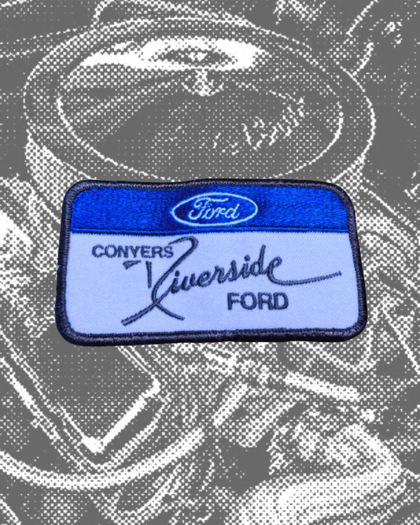Vintage Conyers Riverside Ford Dealership Patch