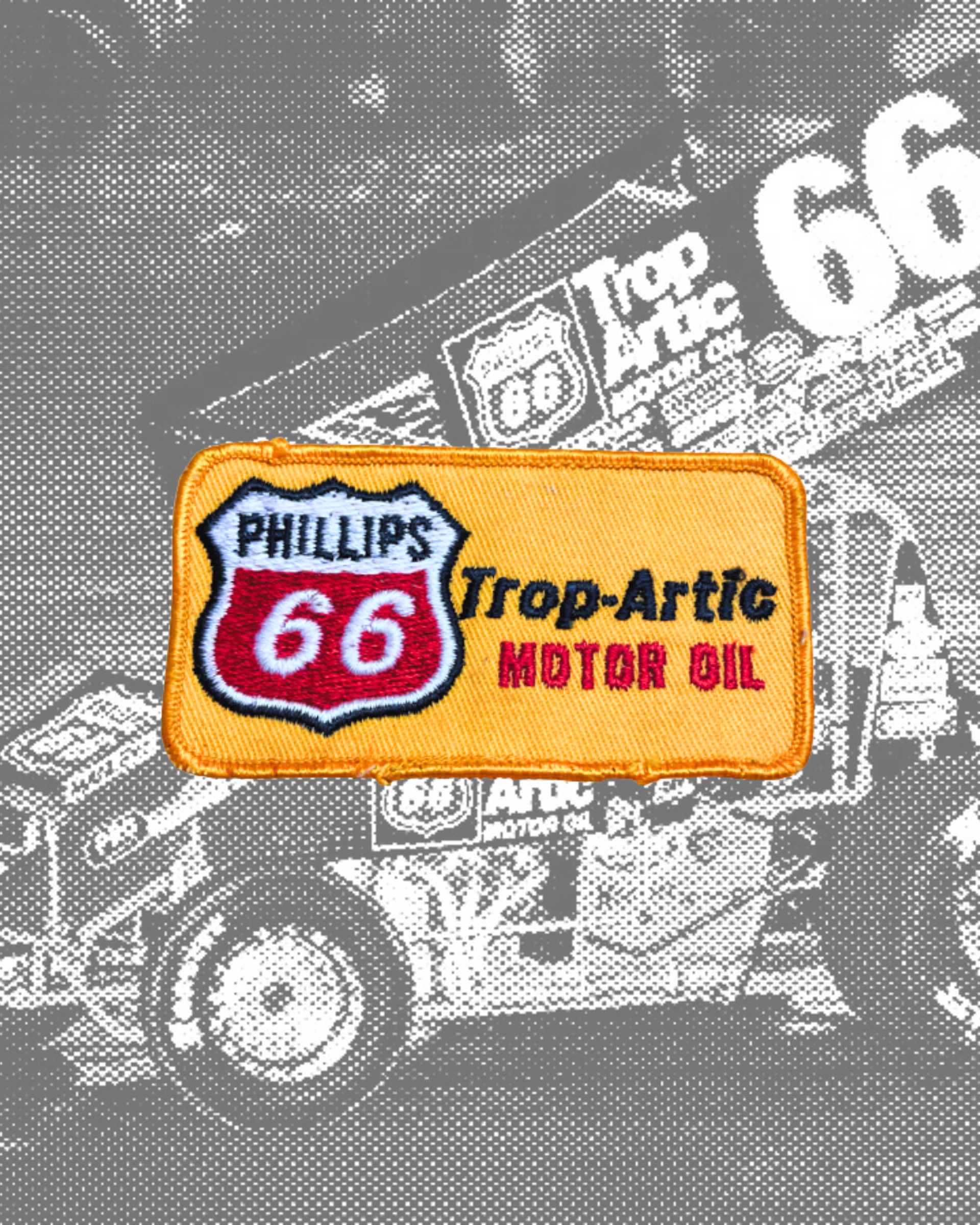 Phillips 66 Trop-Artic ビンテージ看板 Vintage Phillips 66 Trop-Artic Motor Oil Patch – RacewayHats