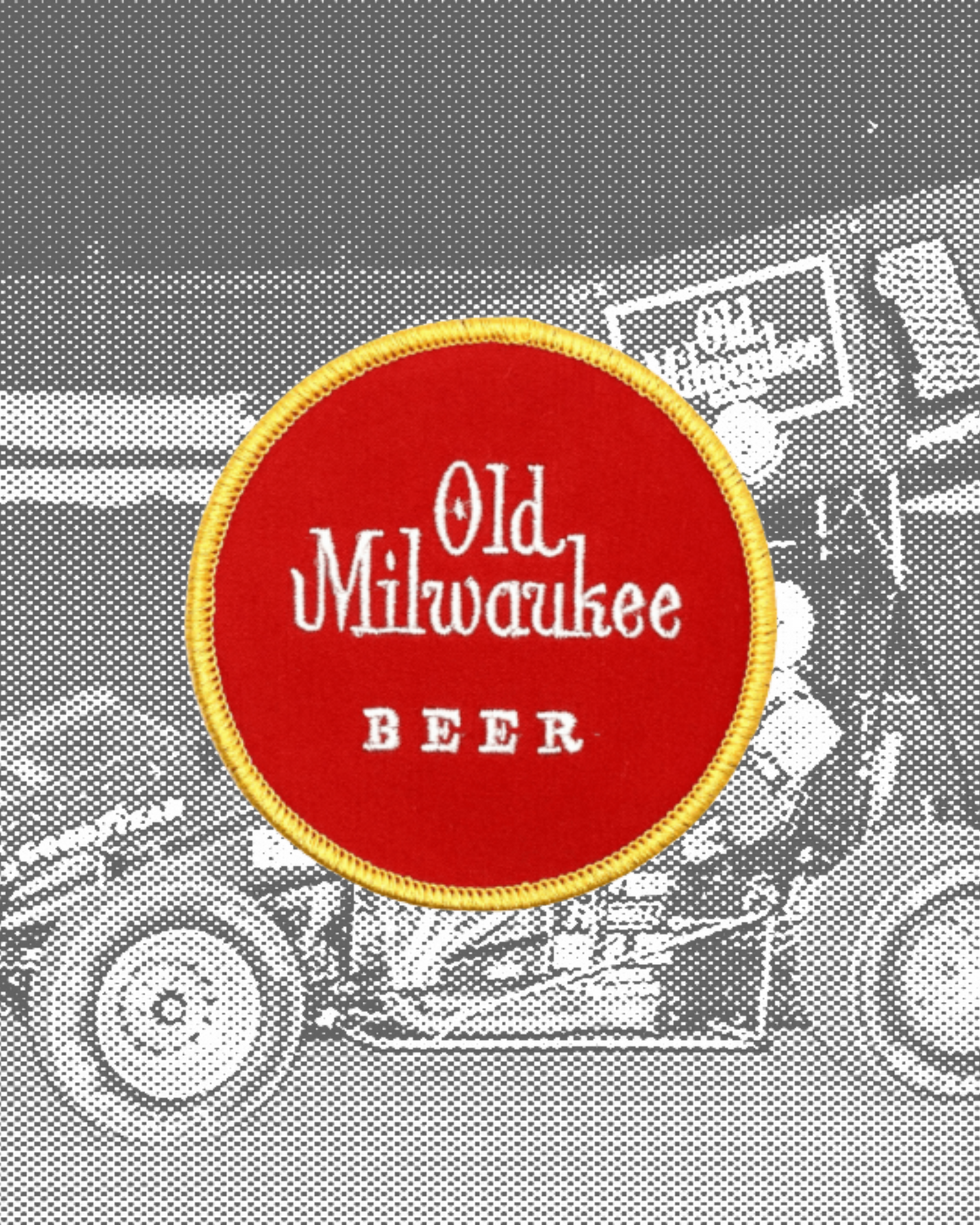 Vintage-Style Old Milwaukee Beer Patch