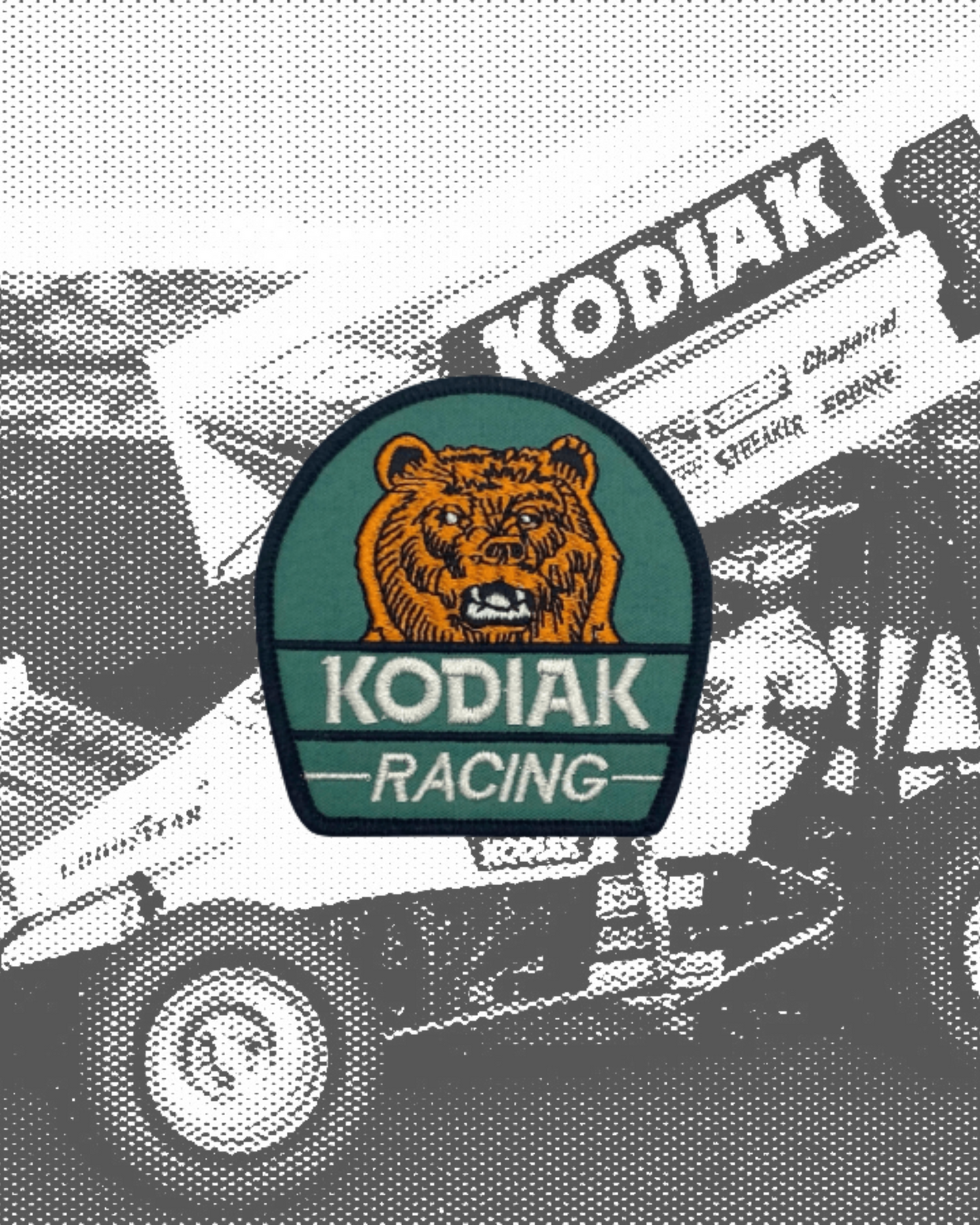 Vintage-Style Kodiak Racing Team Patch