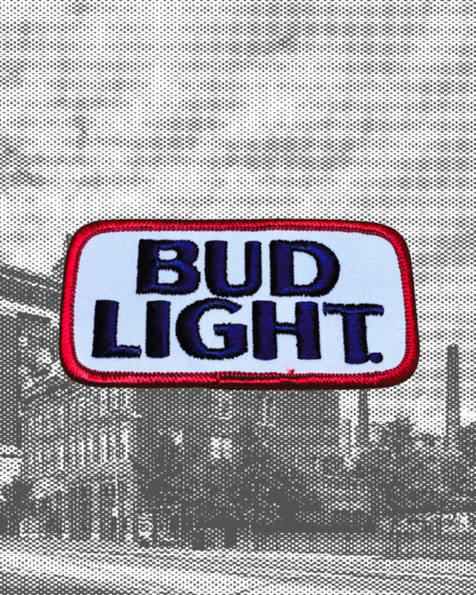 Vintage Bud Light Beer Logo Patches