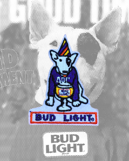 Vintage Bud Light Beer Spuds MacKenzie Party Animal Patch