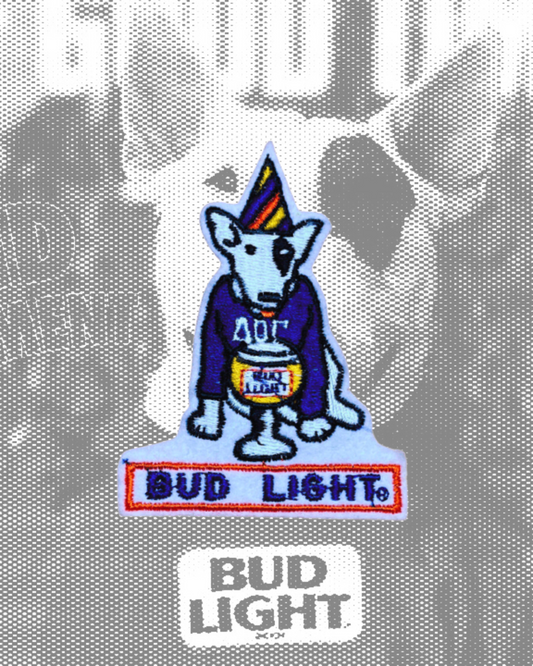 Vintage Bud Light Beer Spuds MacKenzie Party Animal Patch