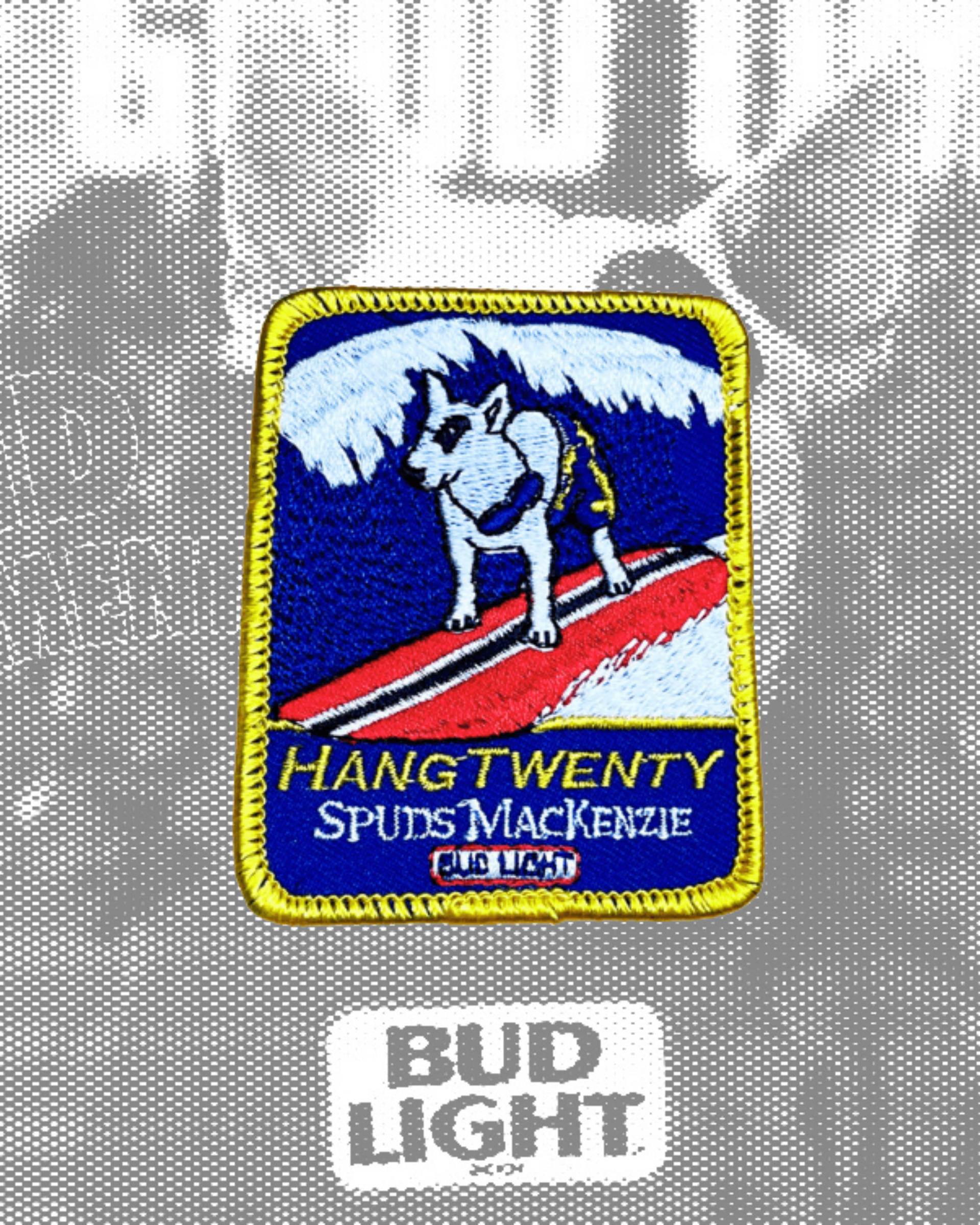 Vintage Bud Light Beer Spuds MacKenzie Hang Twenty Patch – RacewayHats
