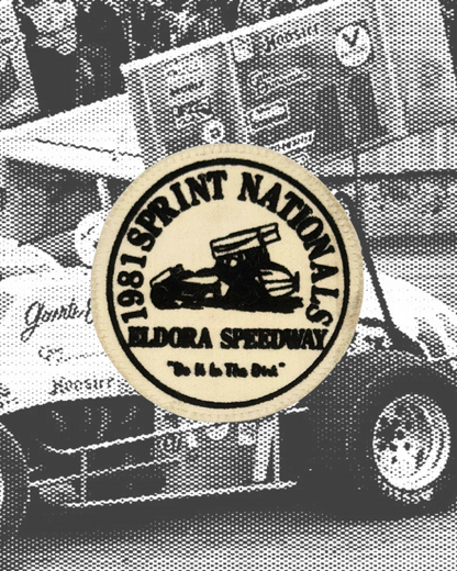 Vintage 1981  Eldora Speedway Sprint Nationals Patch