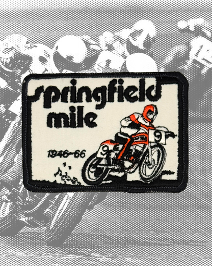 Vintage Springfield Mile Flat Track Motorcycle Patch