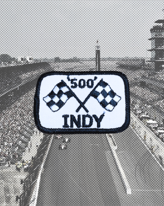 Vintage Indy 500 Crossed Flags Patch