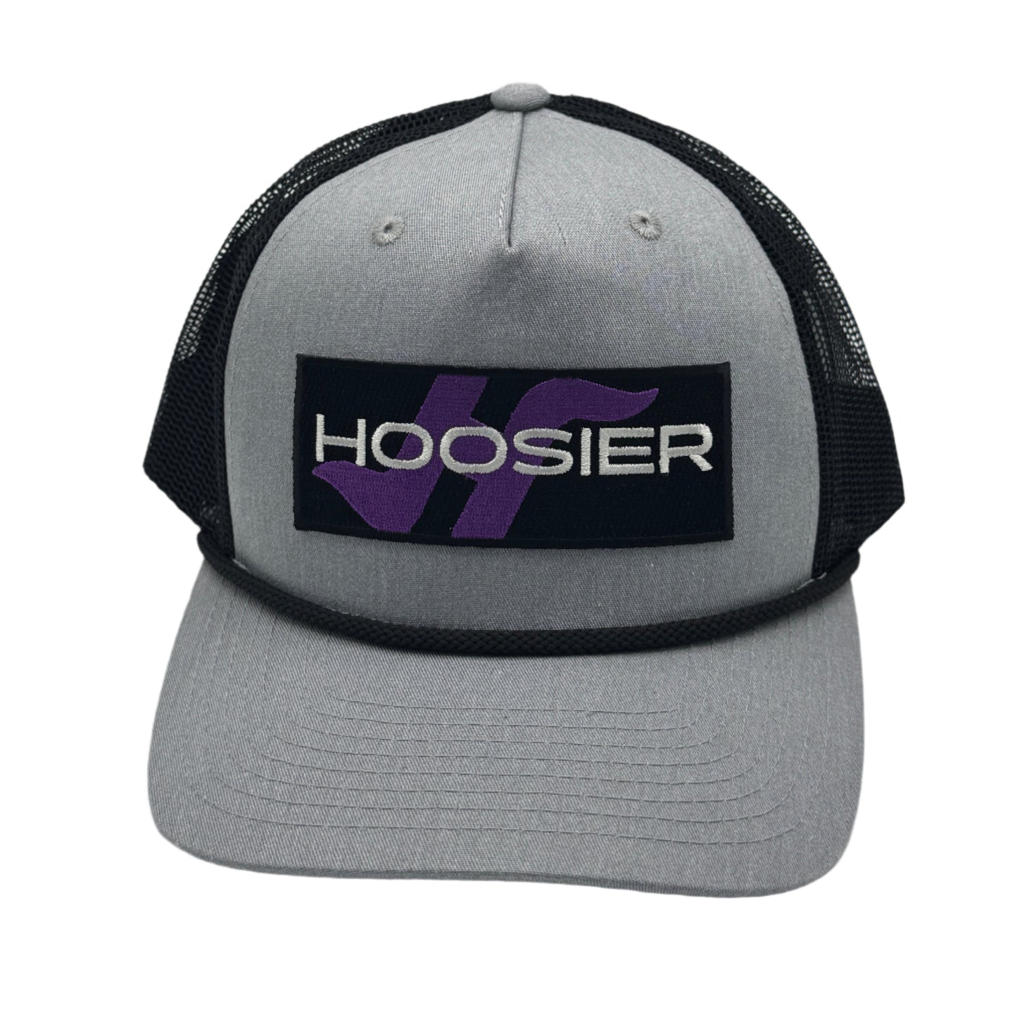 5-Panel Rope Snapback Trucker Hat with New Hoosier Racing Tire Logo Patch