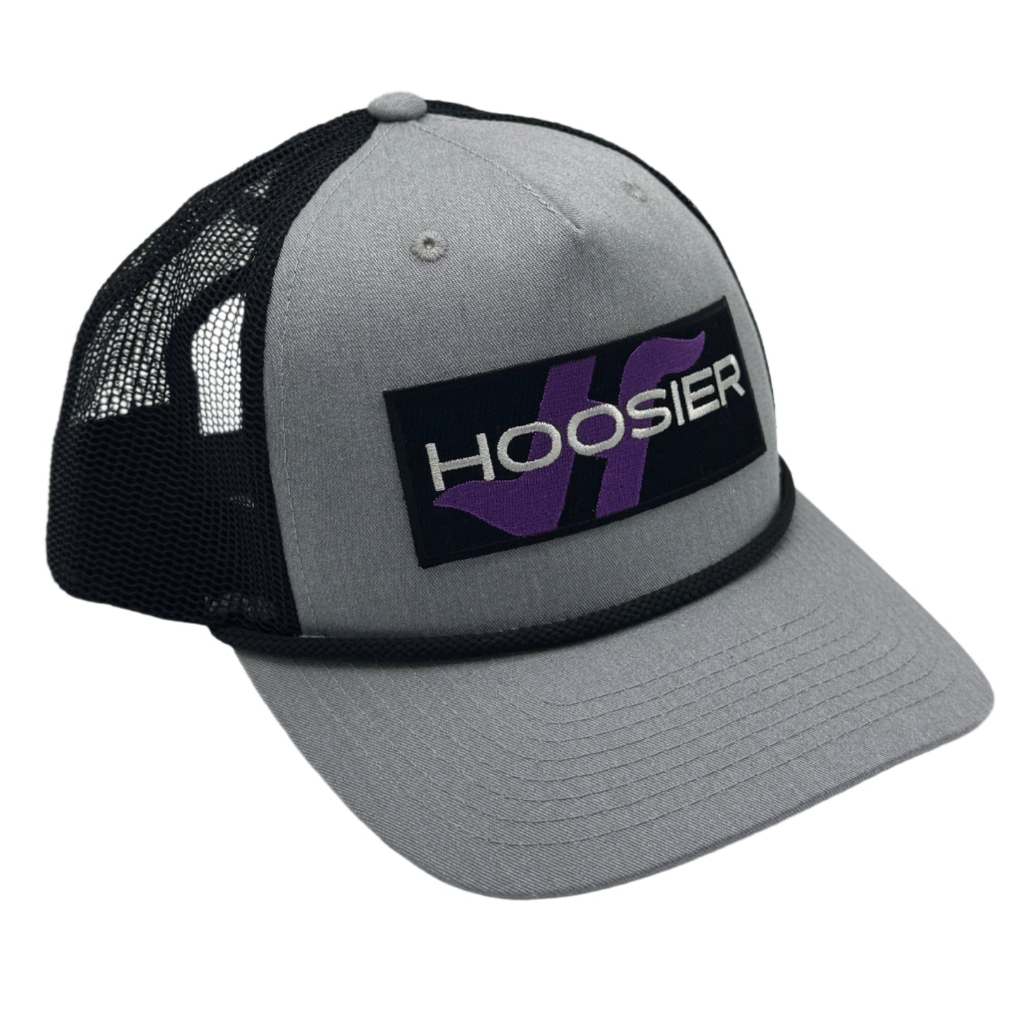 5-Panel Rope Snapback Trucker Hat with New Hoosier Racing Tire Logo Patch