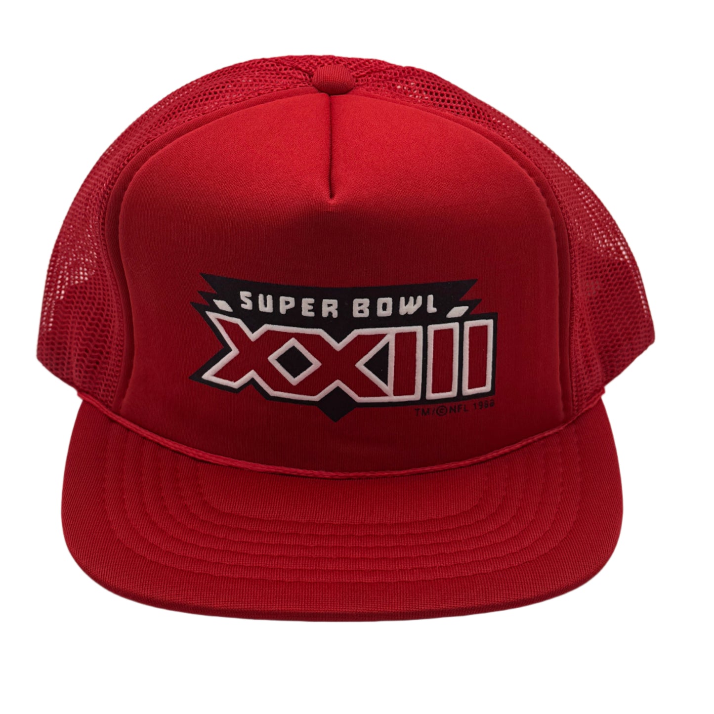 Vintage New Old Stock 1989 Super Bowl XXIII Foam Trucker Hat