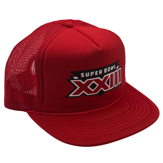 Vintage New Old Stock 1989 Super Bowl XXIII Foam Trucker Hat