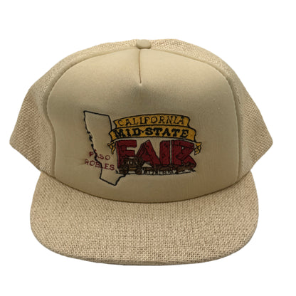 Vintage New Old Stock California Mid-State Fair Foam Hat