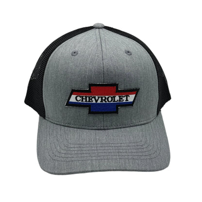 6-Panel Snapback Trucker Hat with Chevy Bowtie Patch