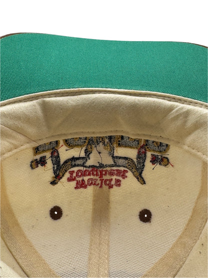 Vintage New Old Stock World's Toughest Rodeo Leather Slide Hat