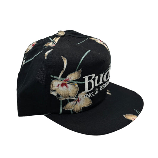 Vintage Bud King of Beers Hawaiian High-Crown Snapback Hat