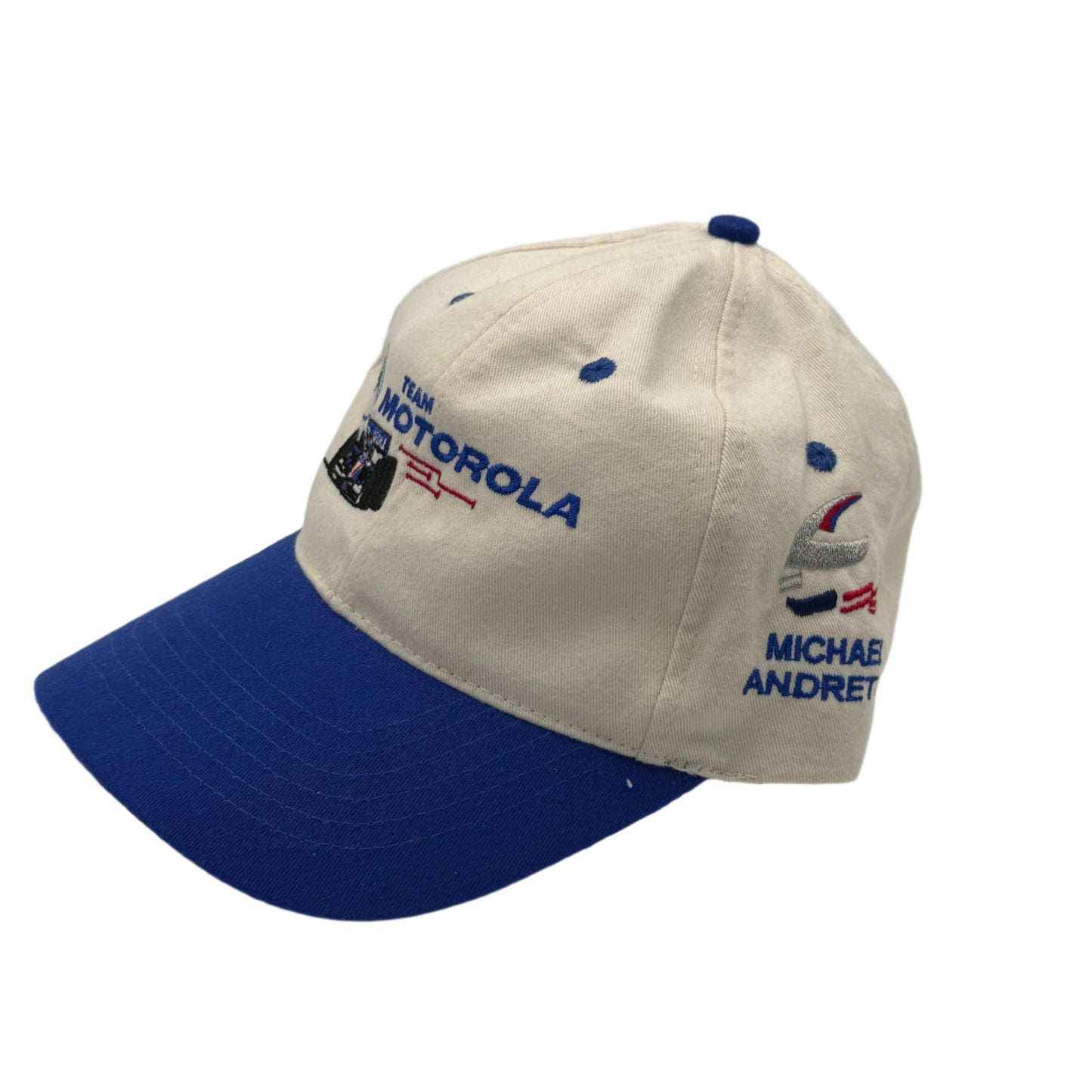 Vintage New Old Stock Michael Andretti Motorola Racing Team Snapback Hat
