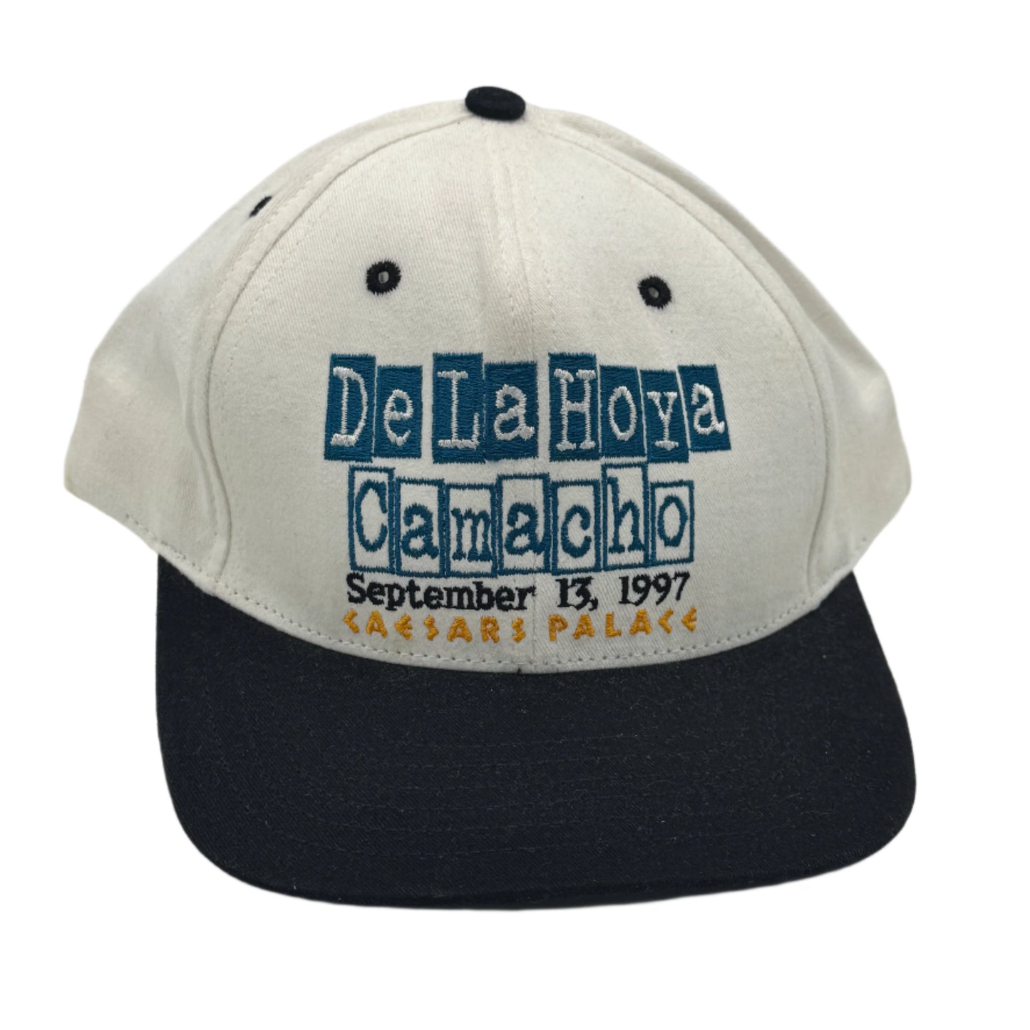 Vintage New Old Stock 1997 De La Hoya vs Camacho Opposites Attack Snapback Hat