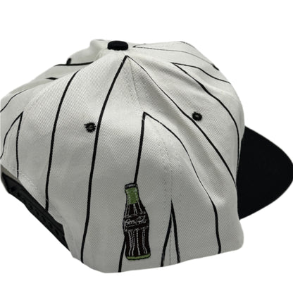 Vintage New Old Stock Coco-Cola Pinstripe Snapback Hat